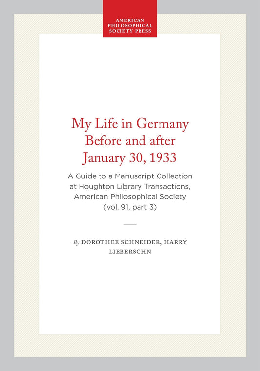 My Life in Germany Before and after January 30, 1933