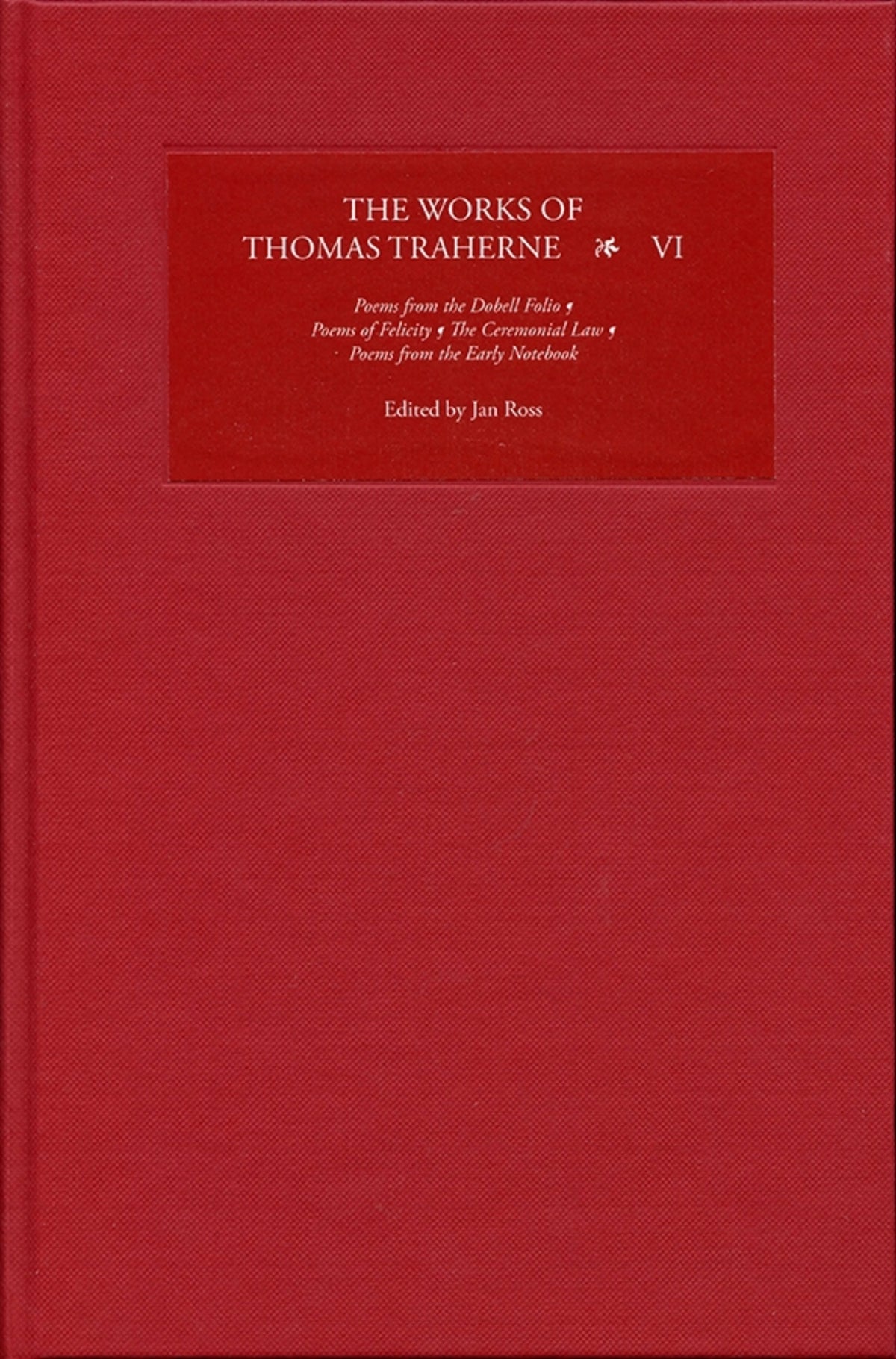 Cover image for The Works of Thomas Traherne VI ISBN 9781843843825