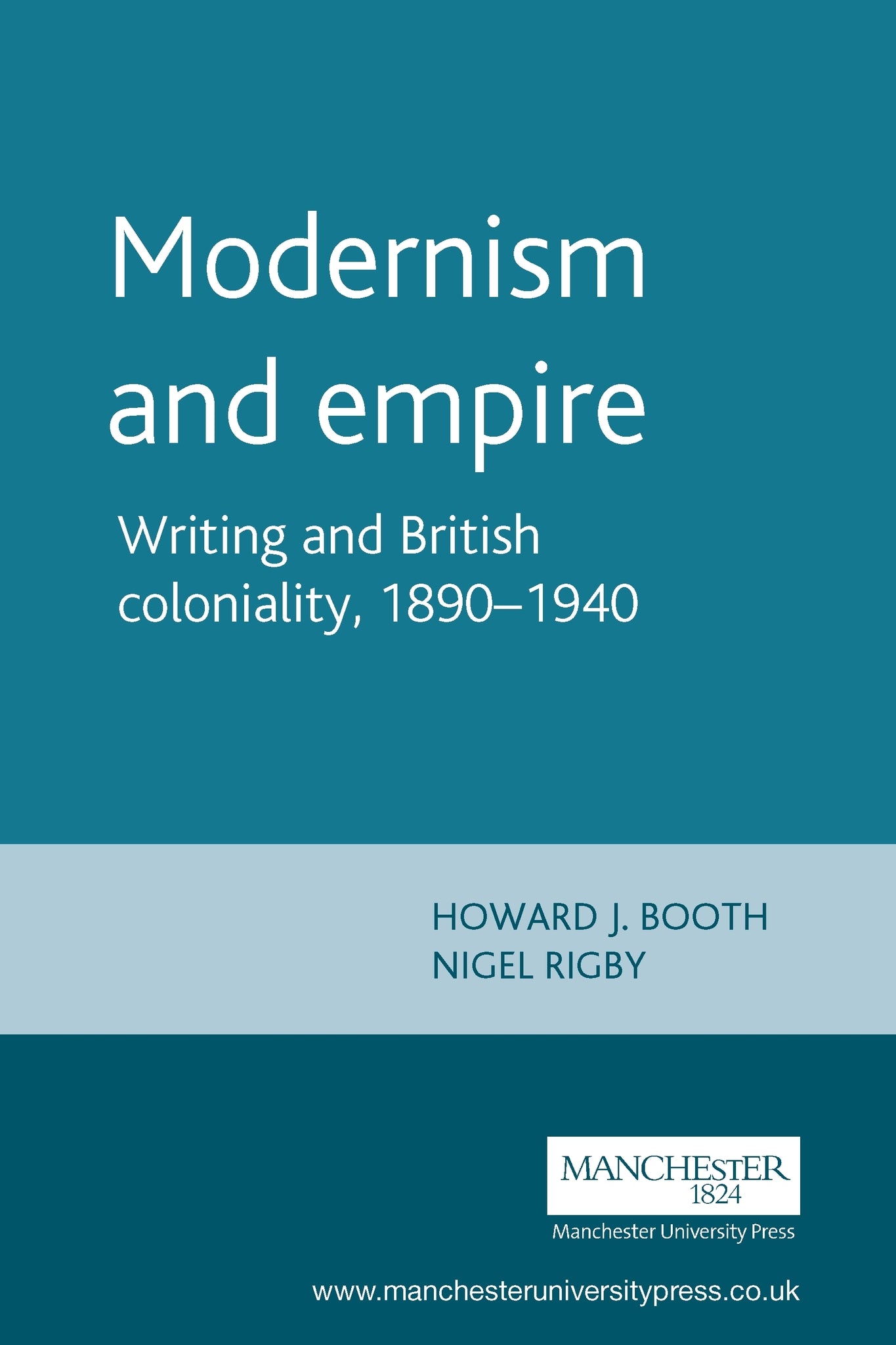Cover image for Modernism and empire ISBN 9780719053078