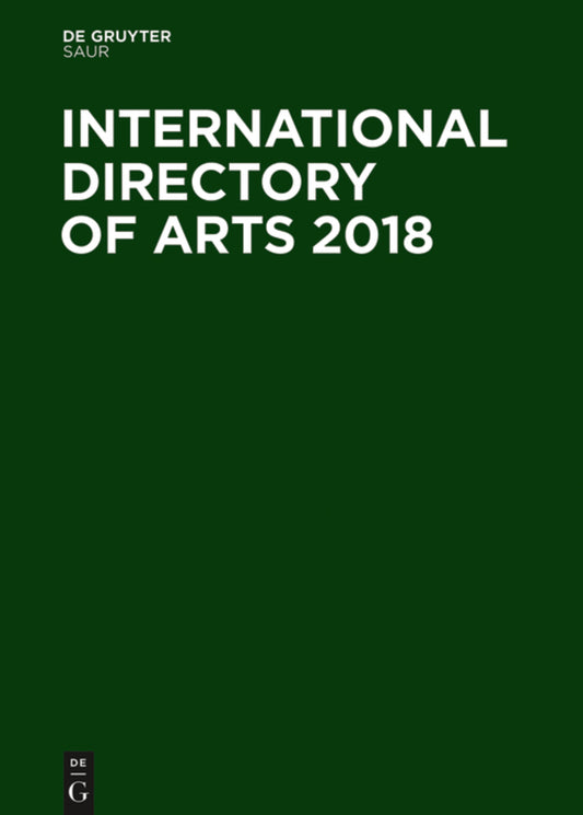International Directory of Arts 2018