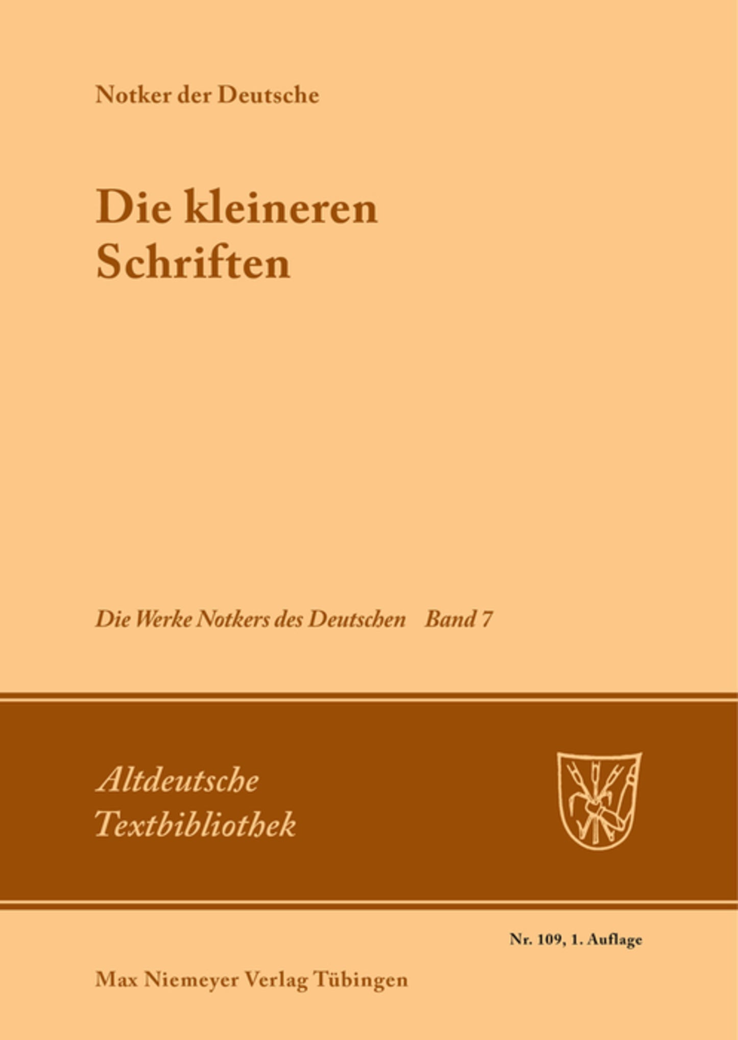 Die kleineren Schriften