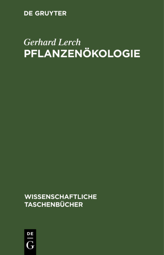 Pflanzenökologie