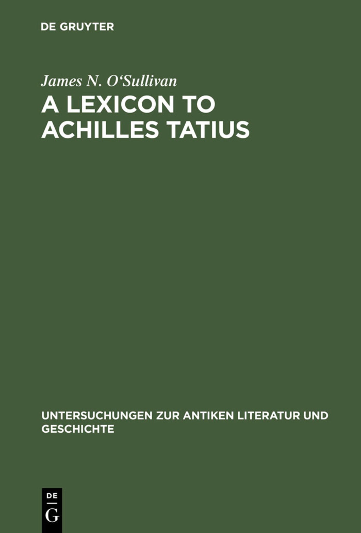 A Lexicon to Achilles Tatius