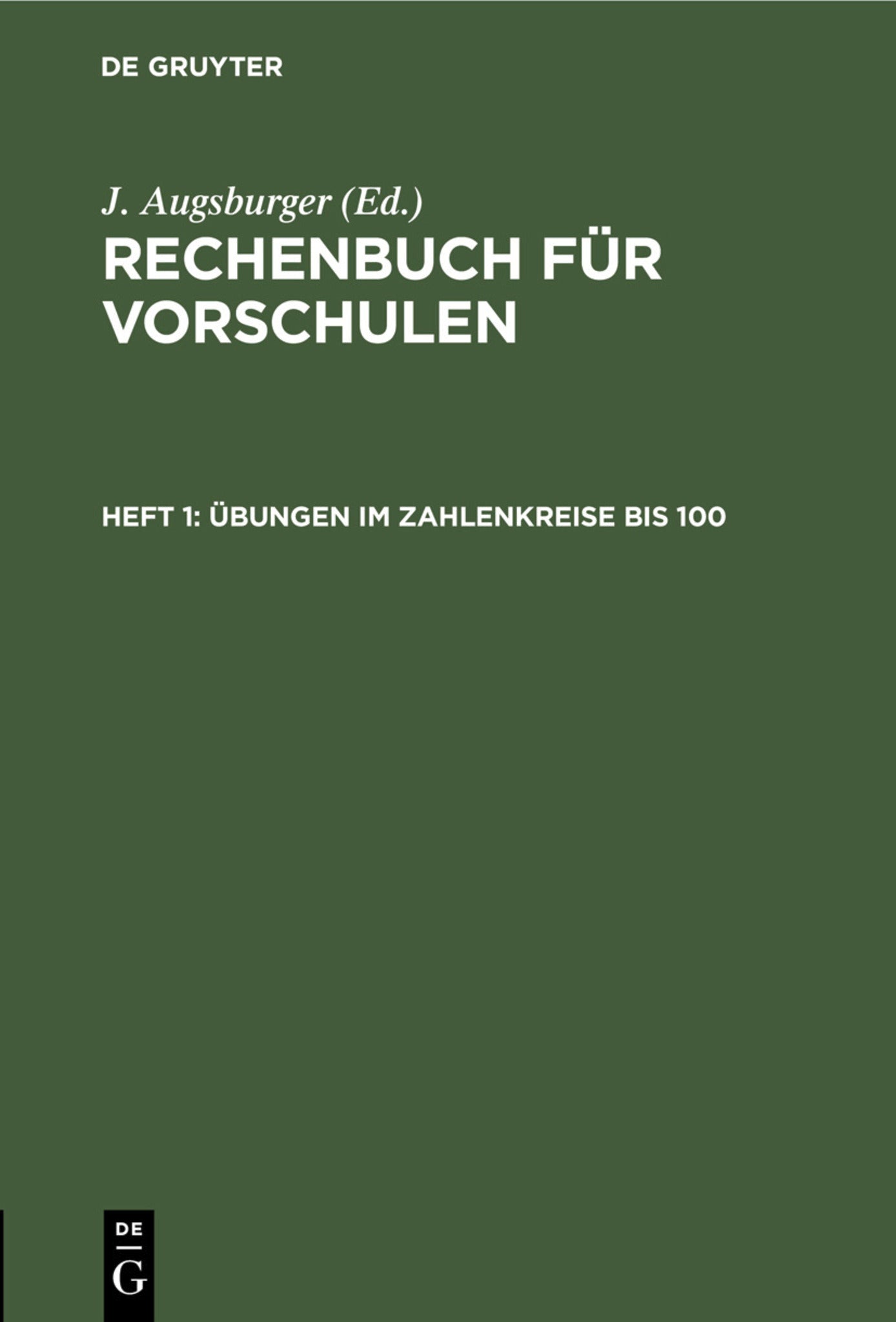 Übungen im Zahlenkreise bis 100