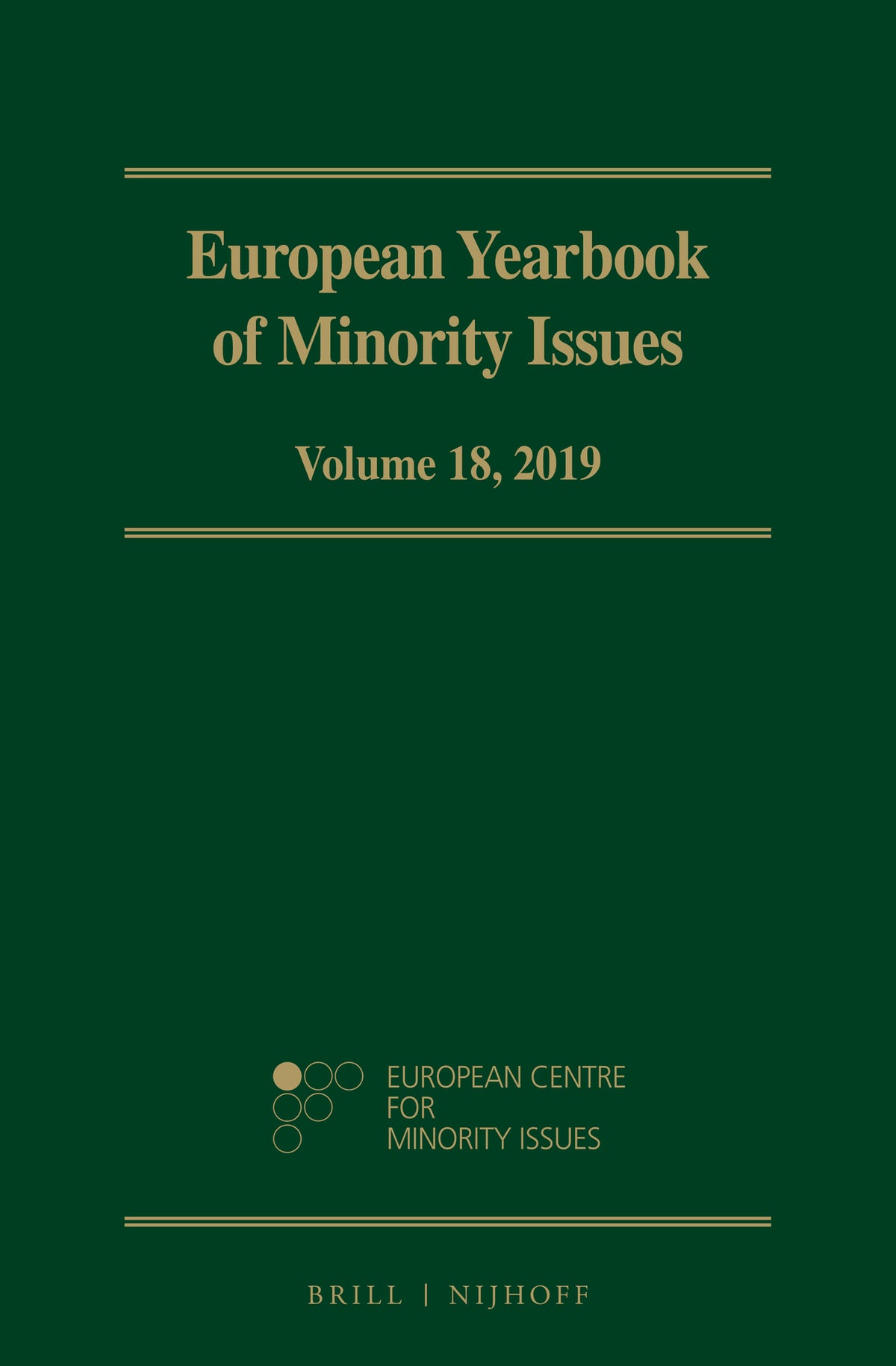 European Yearbook of Minority Issues, Volume 18 (2019)