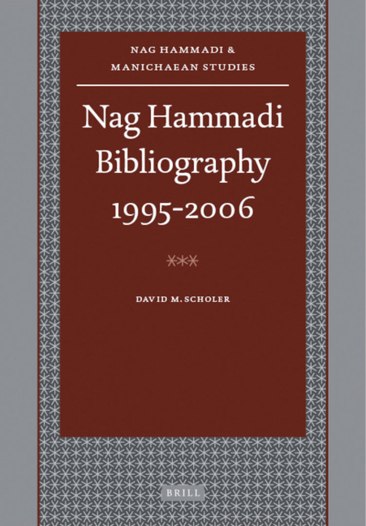 Cover image for Nag Hammadi Bibliography 1995-2006 ISBN 9789004172401
