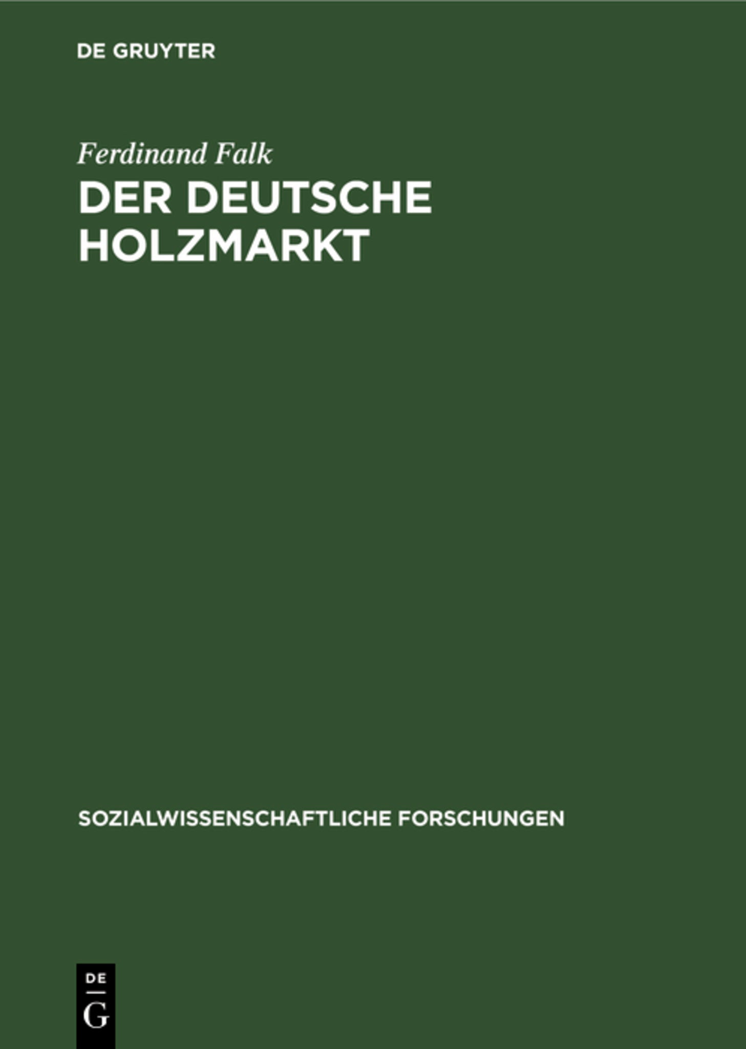 Der deutsche Holzmarkt