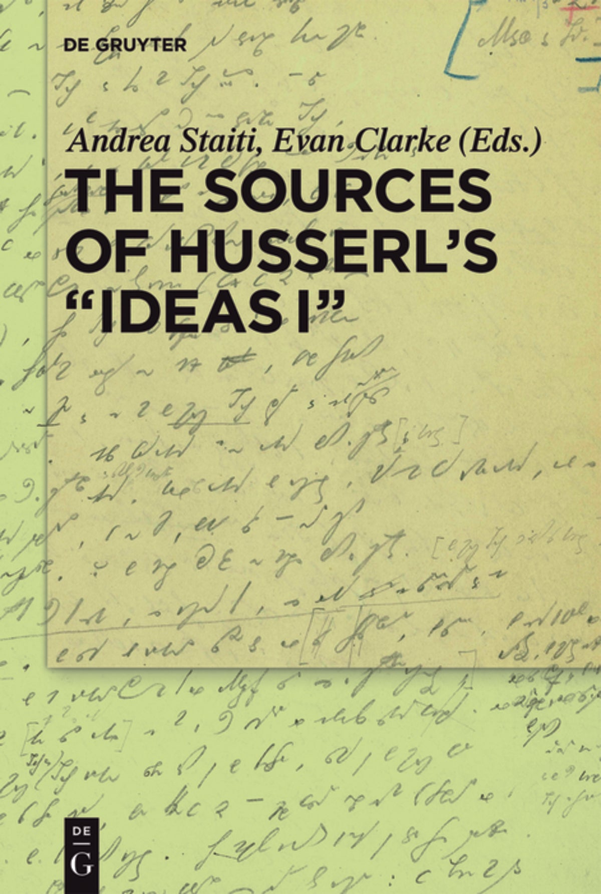 The Sources of Husserl’s 'Ideas I'