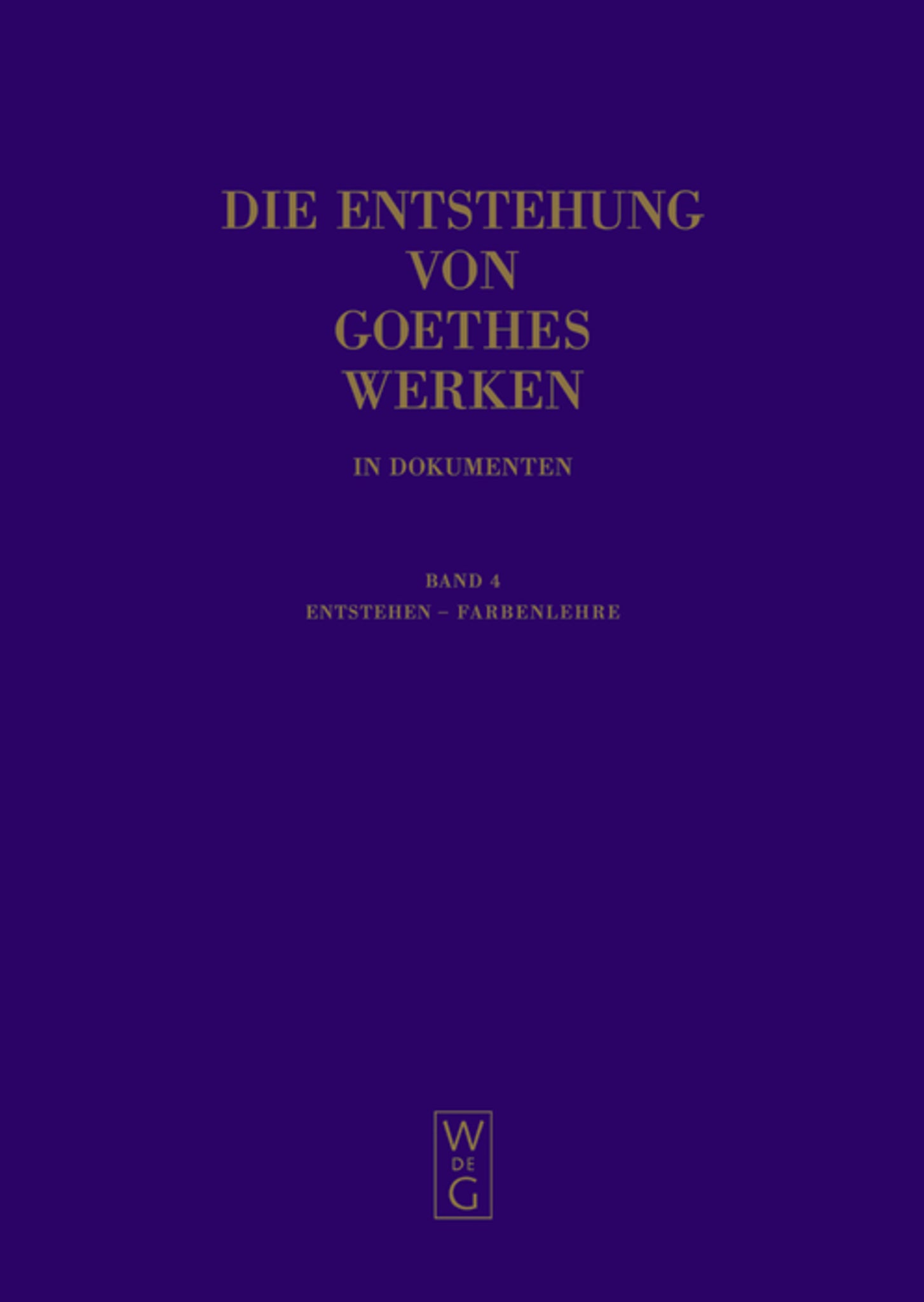 Entstehen - Farbenlehre