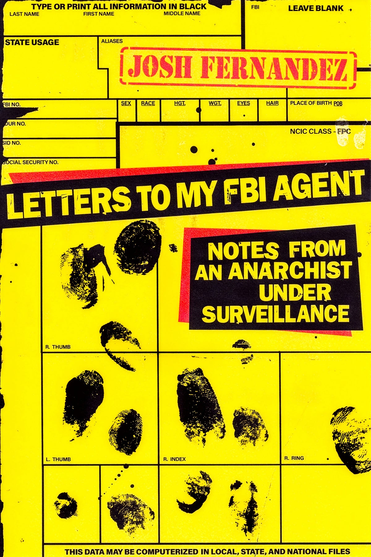 Cover image for Letters to My FBI Agent ISBN 9798887442228