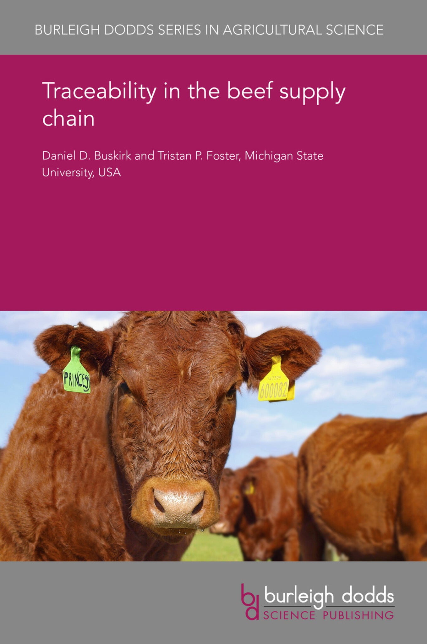 Cover image for Traceability in the beef supply chain ISBN 9781838790301