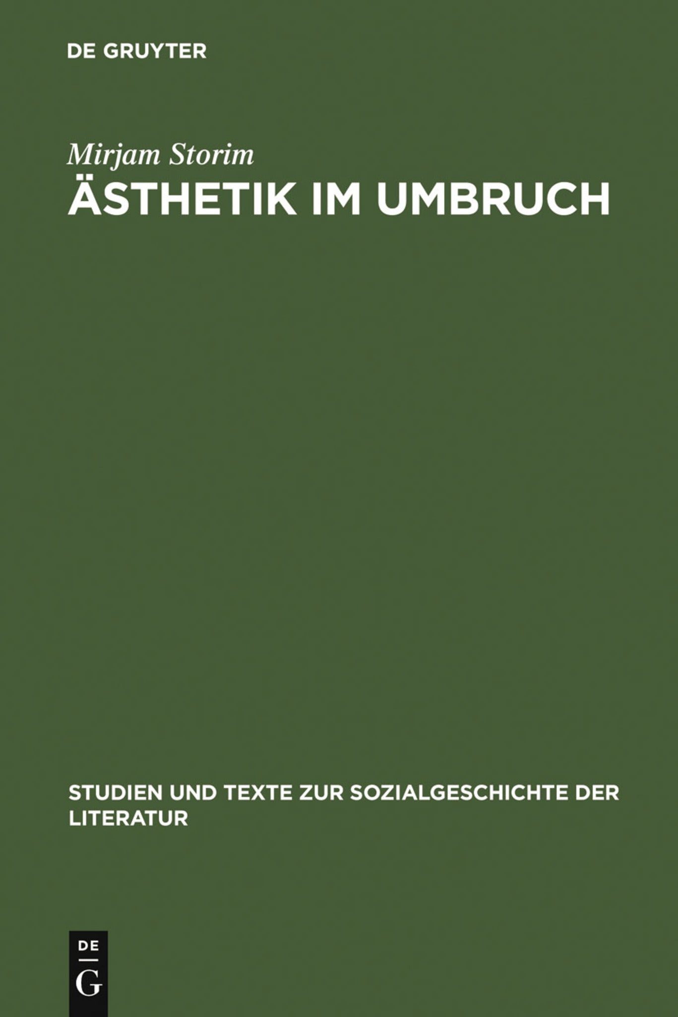 Ästhetik im Umbruch