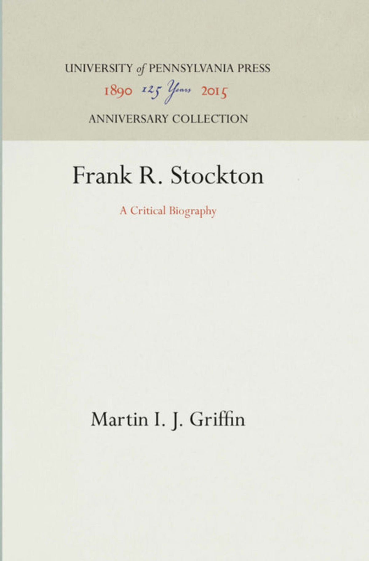 Cover image for Frank R. Stockton ISBN 9781512816464
