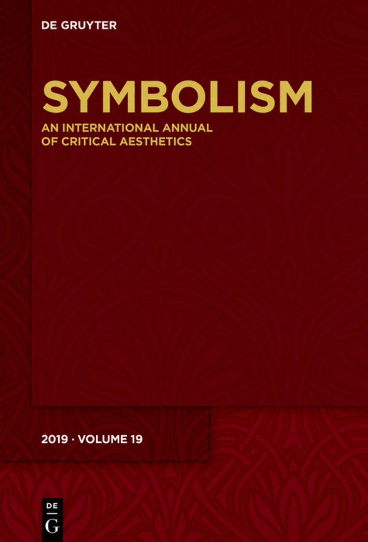 Cover image for Symbolism 2019 ISBN 9783110667486