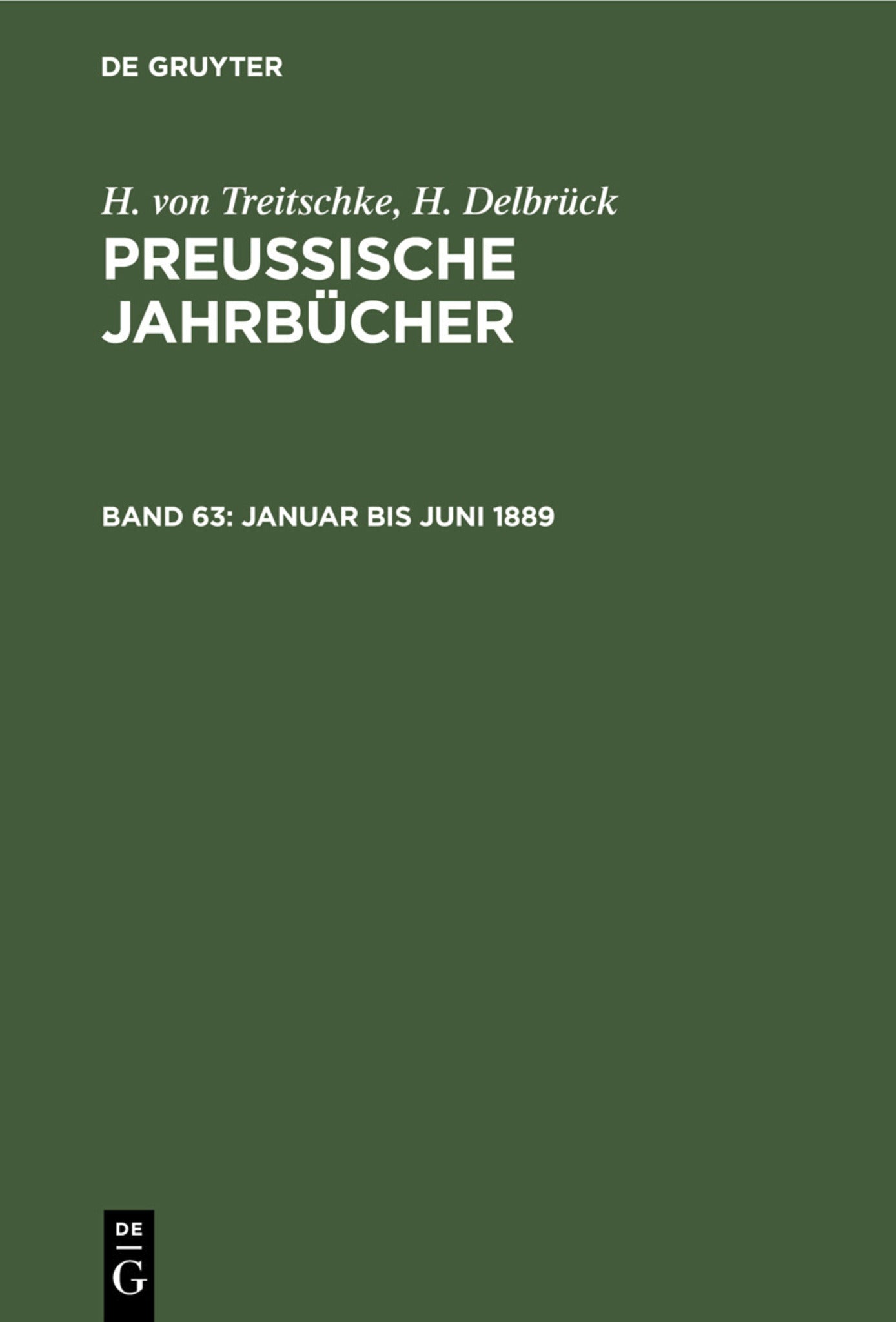 Januar bis Juni 1889