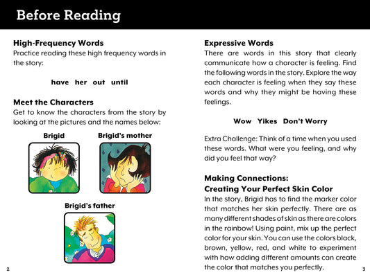 Purple, Green, and Yellow Early Reader