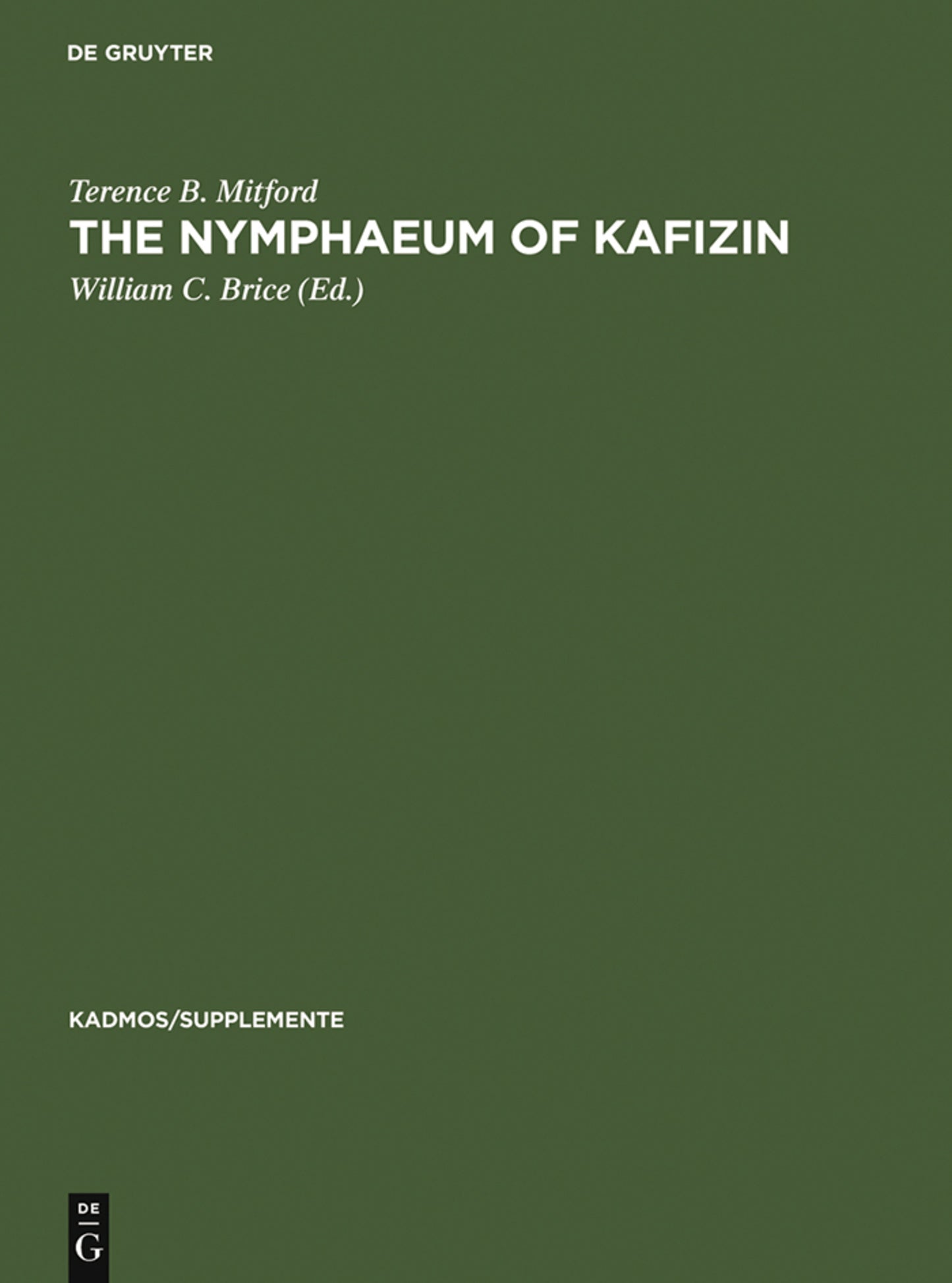 The Nymphaeum of Kafizin