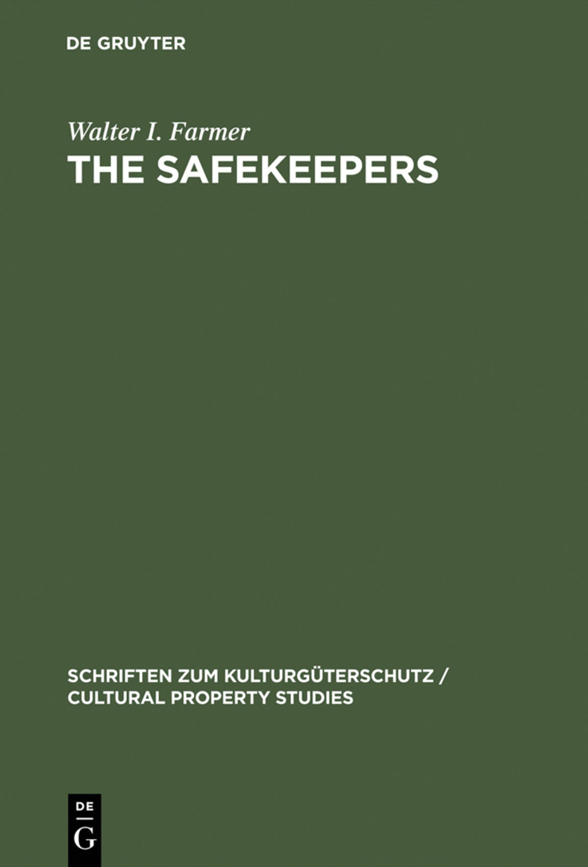 Cover image for The Safekeepers ISBN 9783110168976