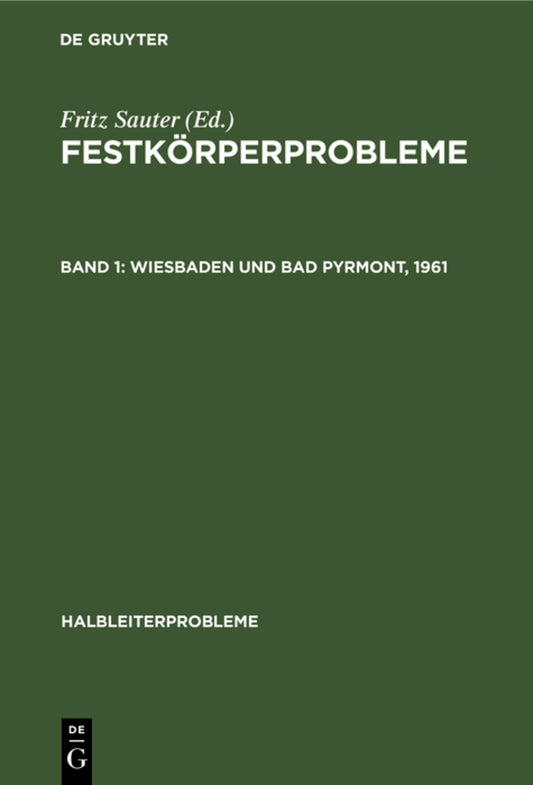 Wiesbaden und Bad Pyrmont, 1961