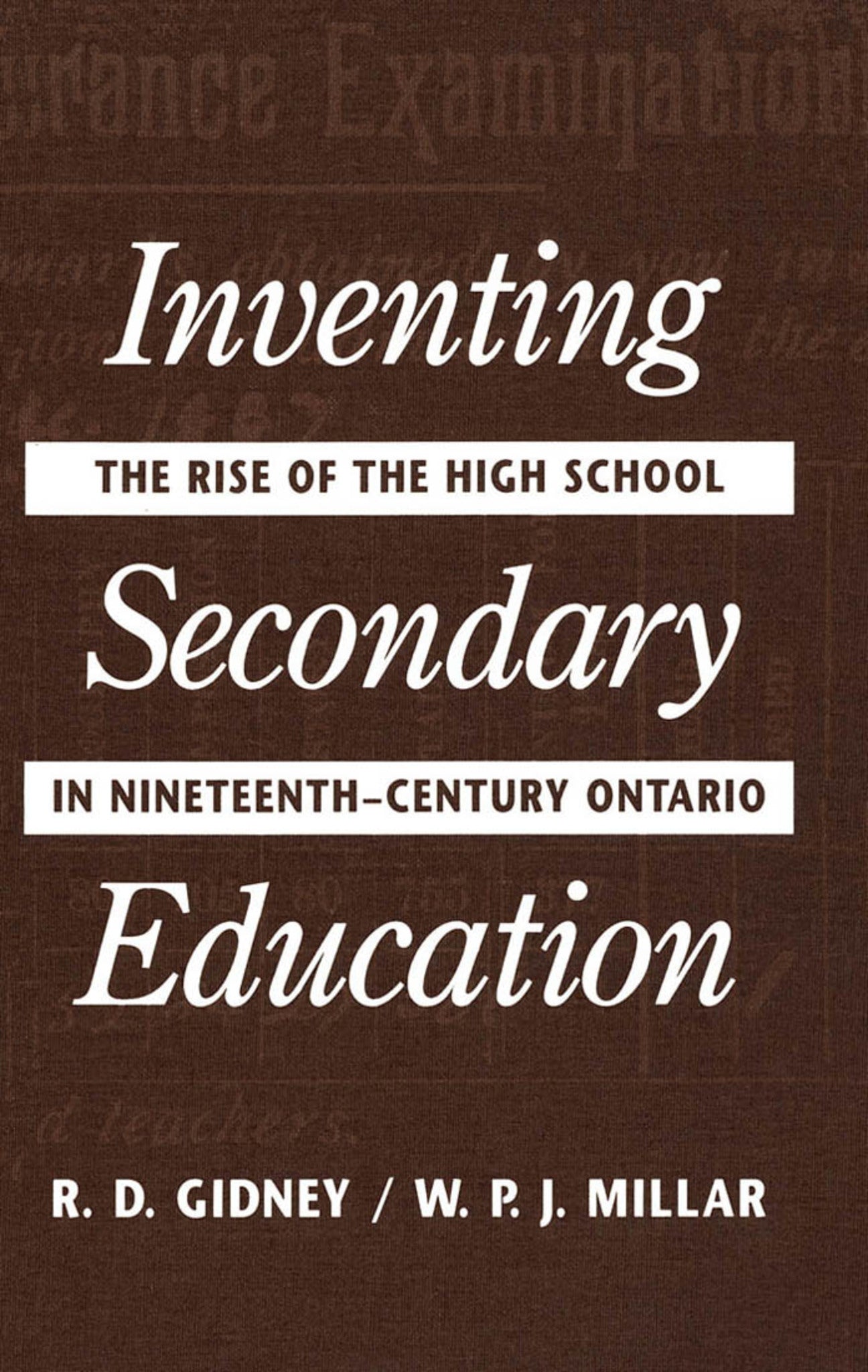 Inventing Secondary Education