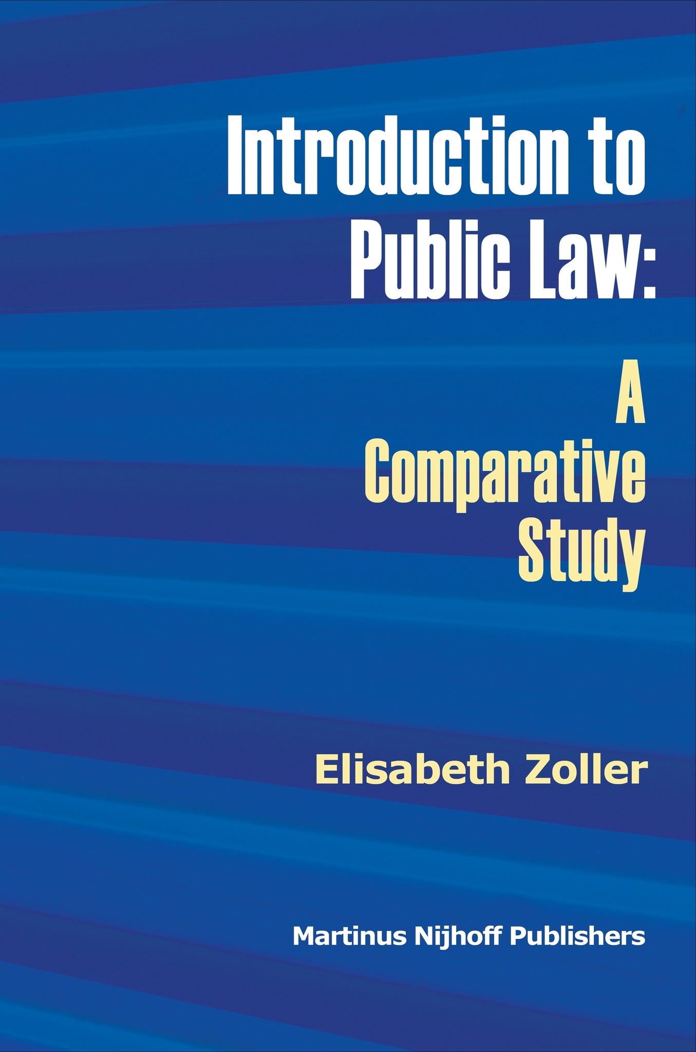 Cover image for Introduction to Public Law ISBN 9789004205840