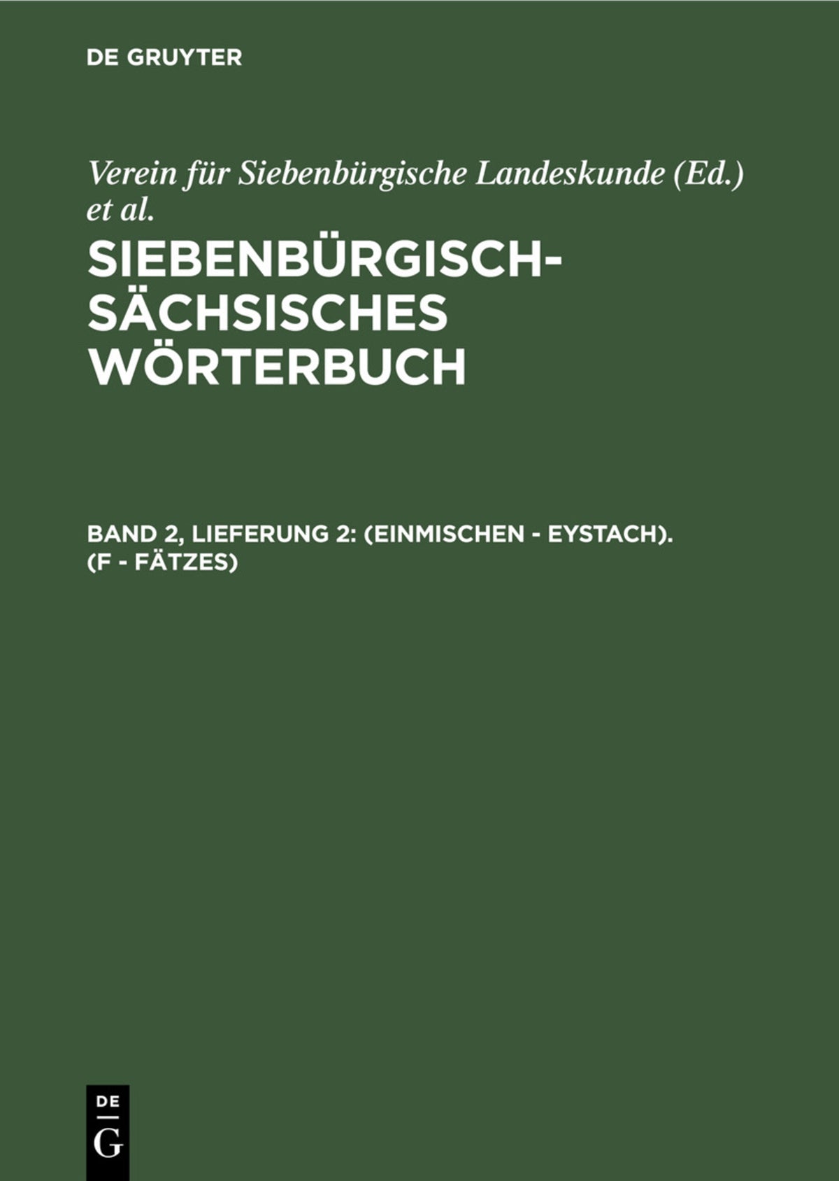 (einmischen - Eystach). (F - Fätzes)