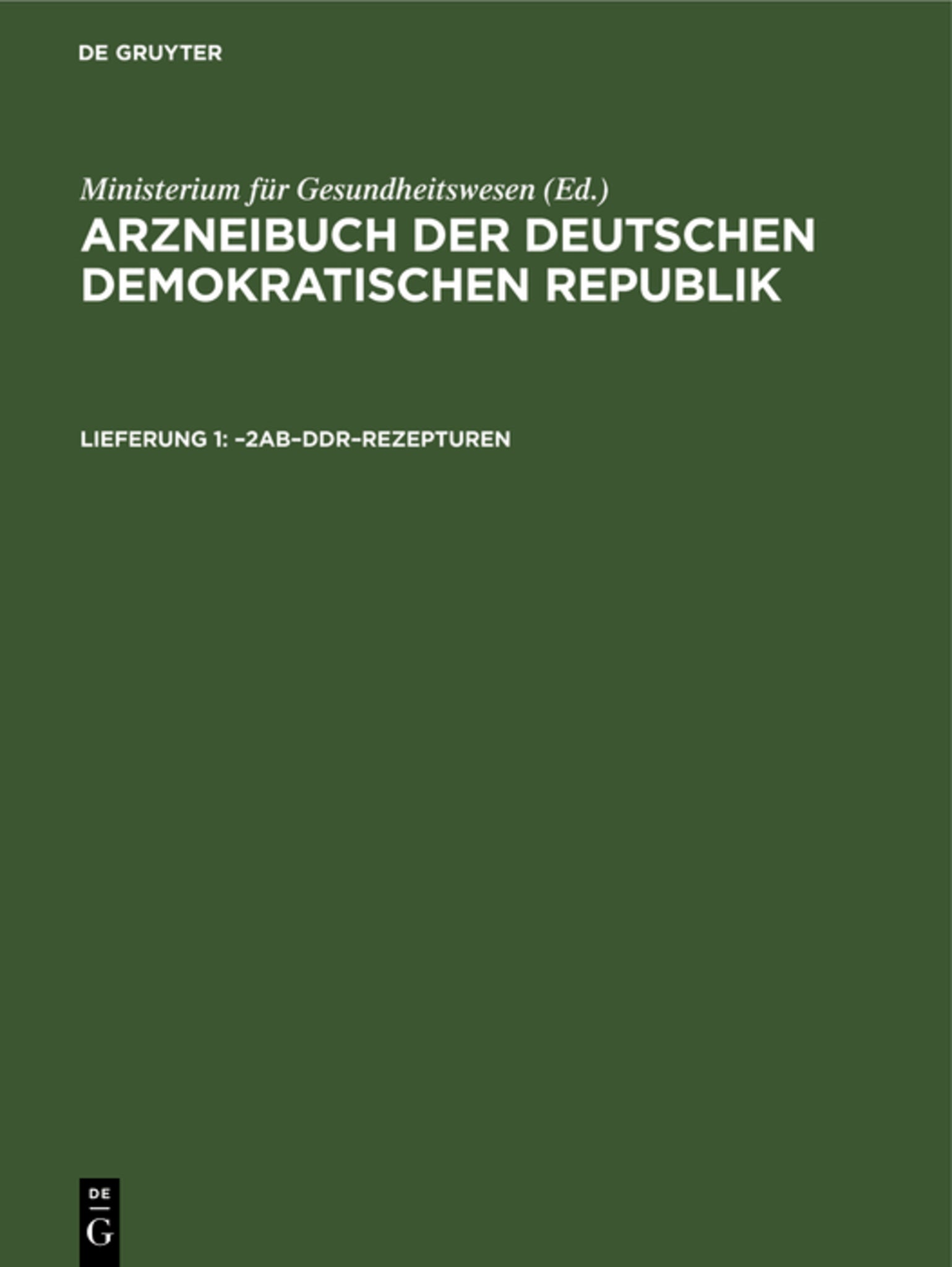 –2AB–DDR–Rezepturen