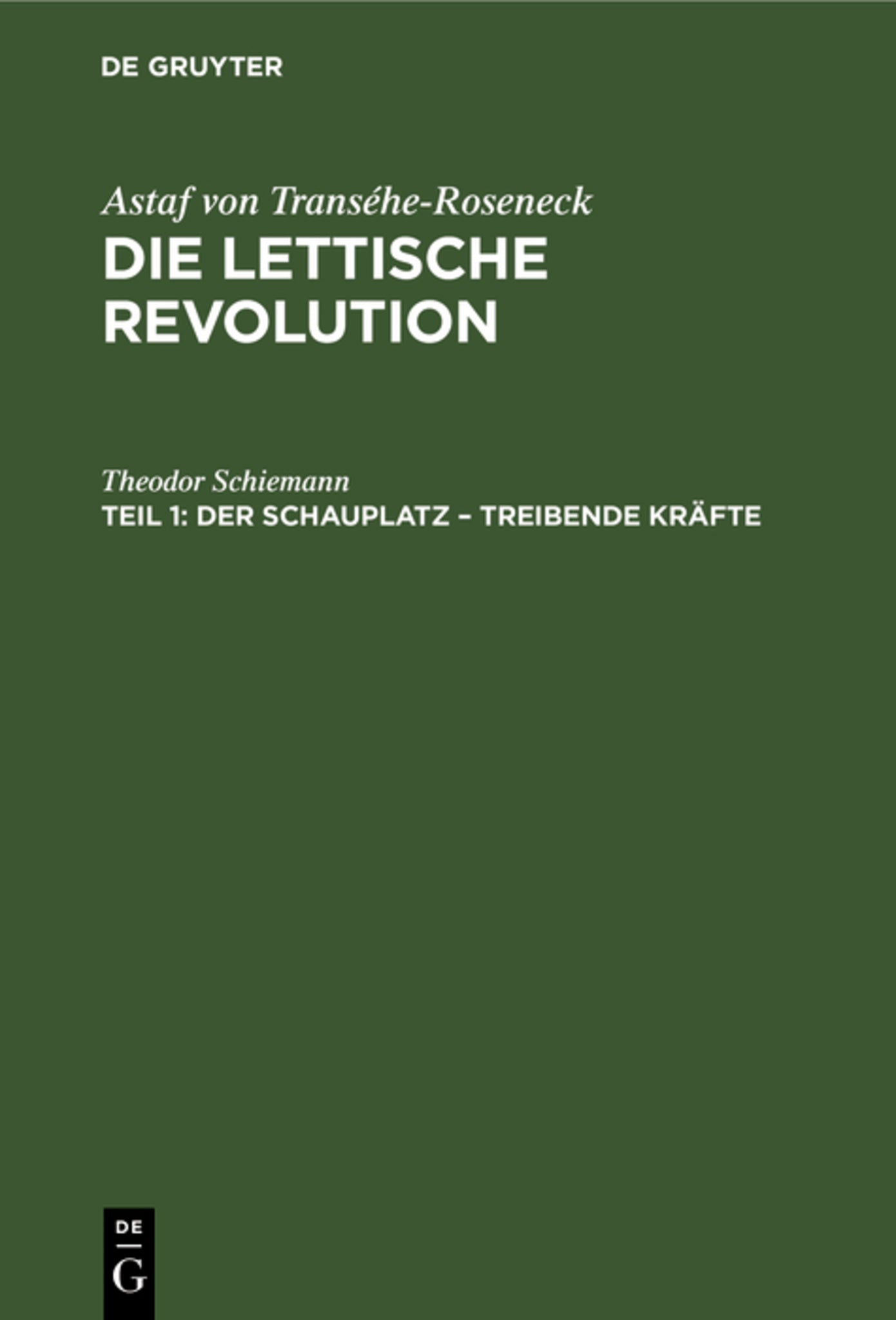 Der Schauplatz – Treibende Kräfte