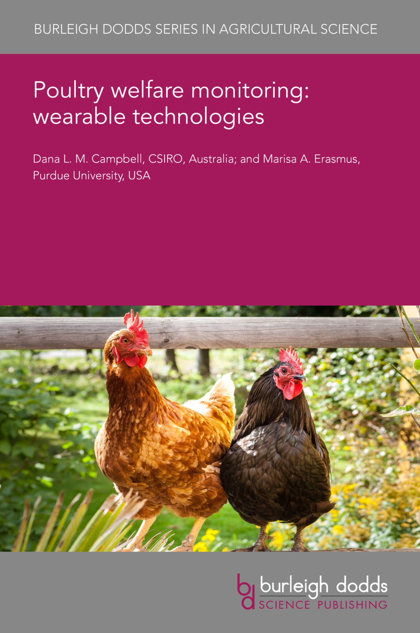 Cover image for Poultry welfare monitoring: wearable technologies ISBN 9781786768698