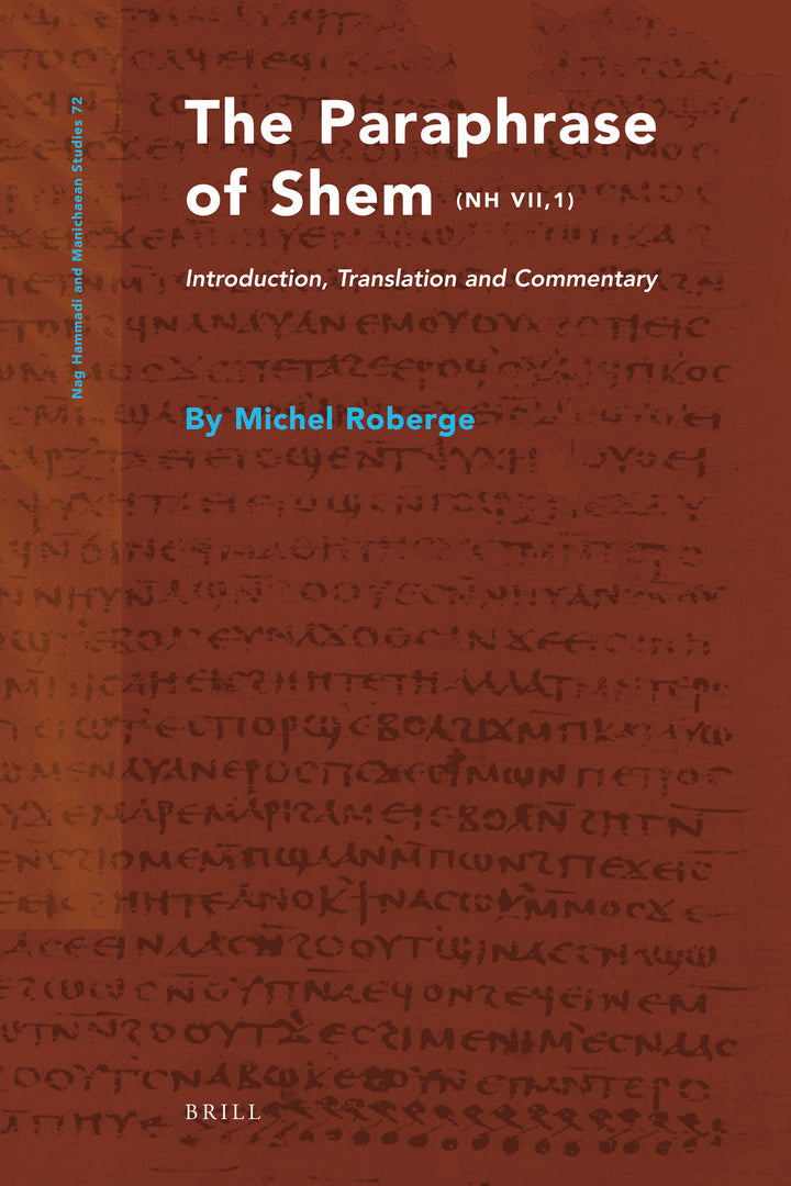 Cover image for The Paraphrase of Shem (NH VII,1) ISBN 9789004182028