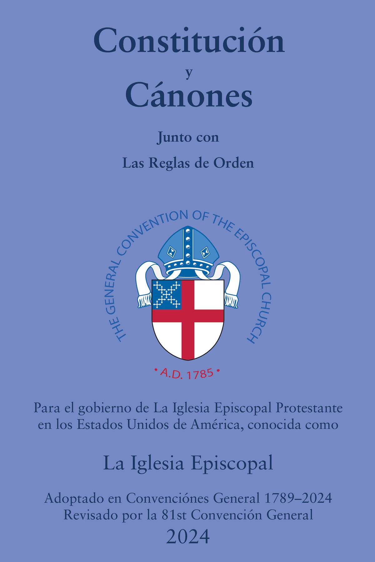 Cover image for Constitución y Cánones ISBN 9781640658479