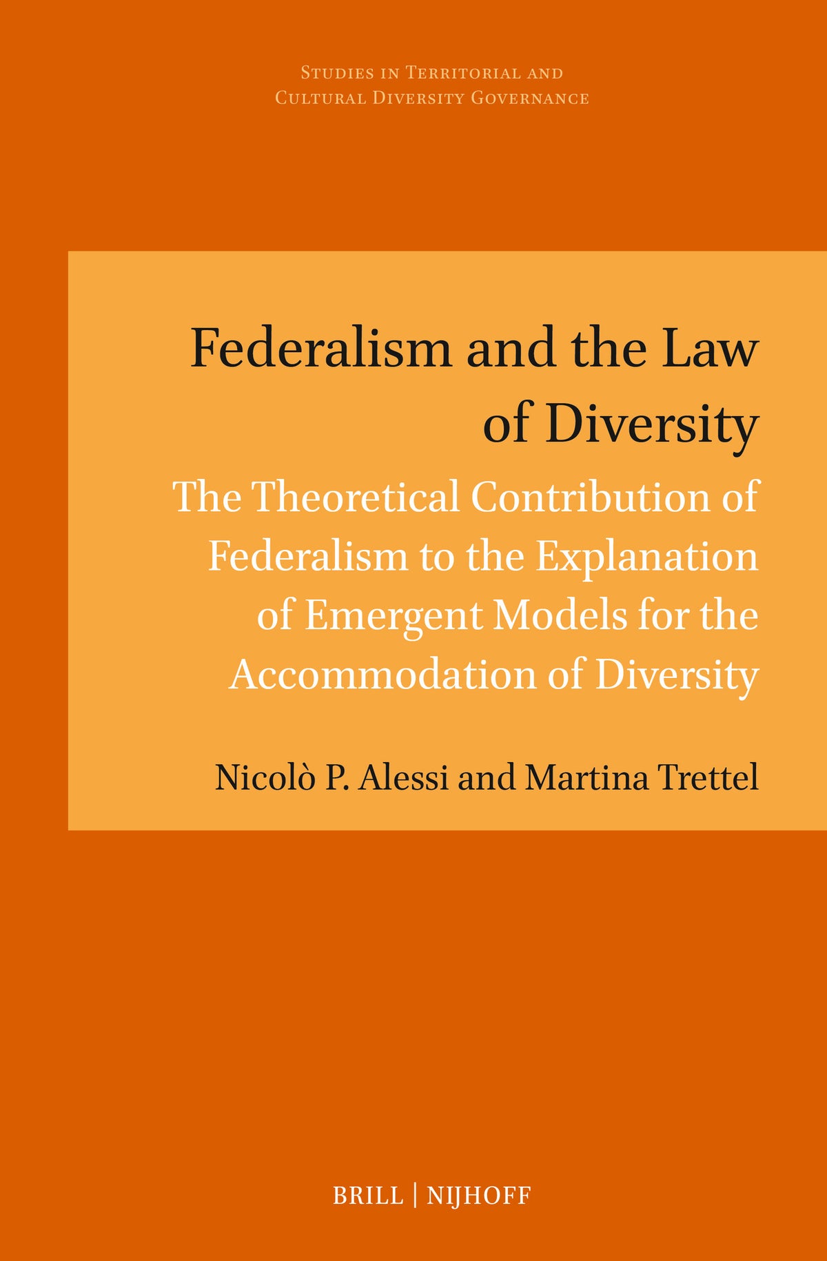 Cover image for Federalism and the Law of Diversity ISBN 9789004707757