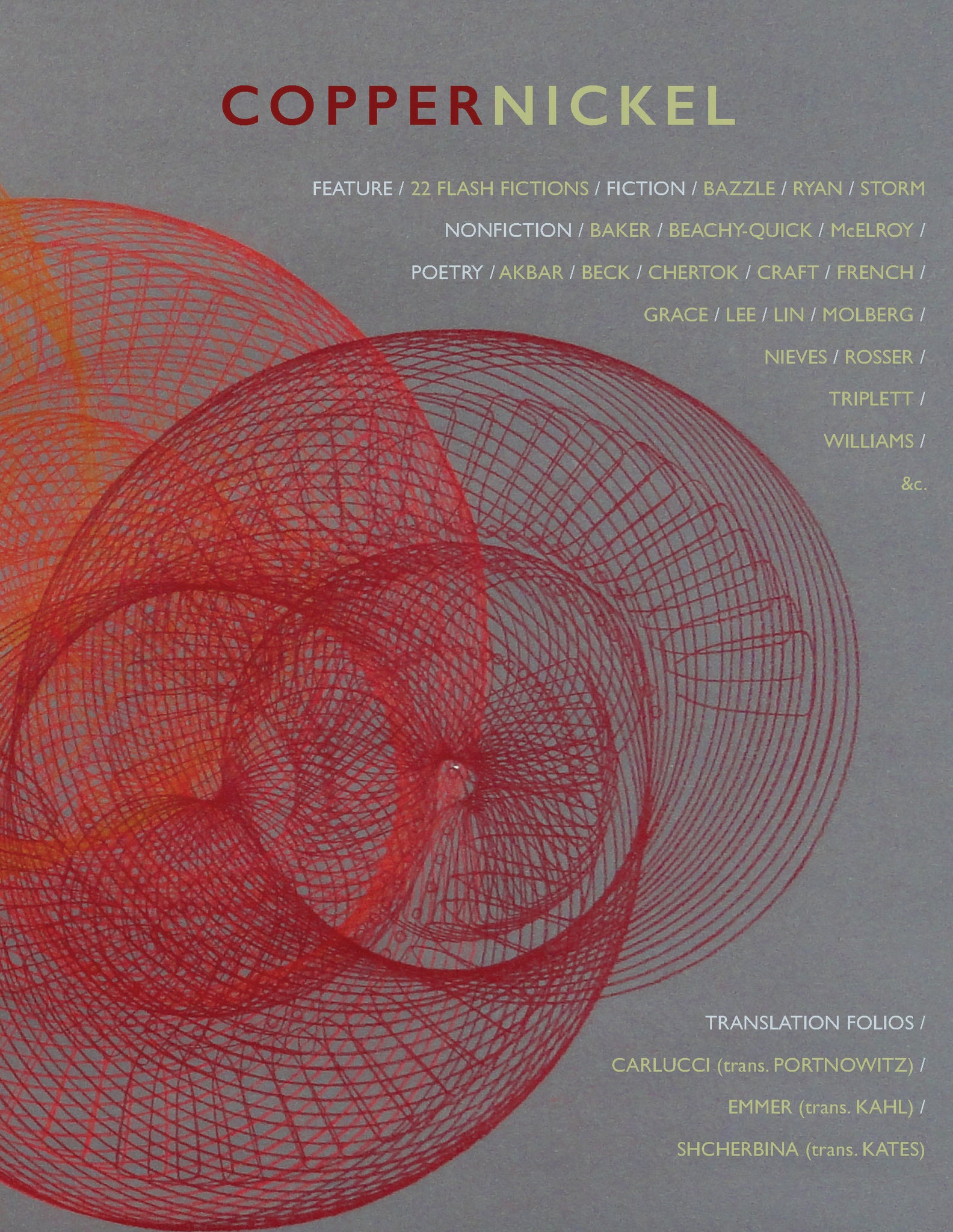 Cover image for Copper Nickel ISBN 9780986247040