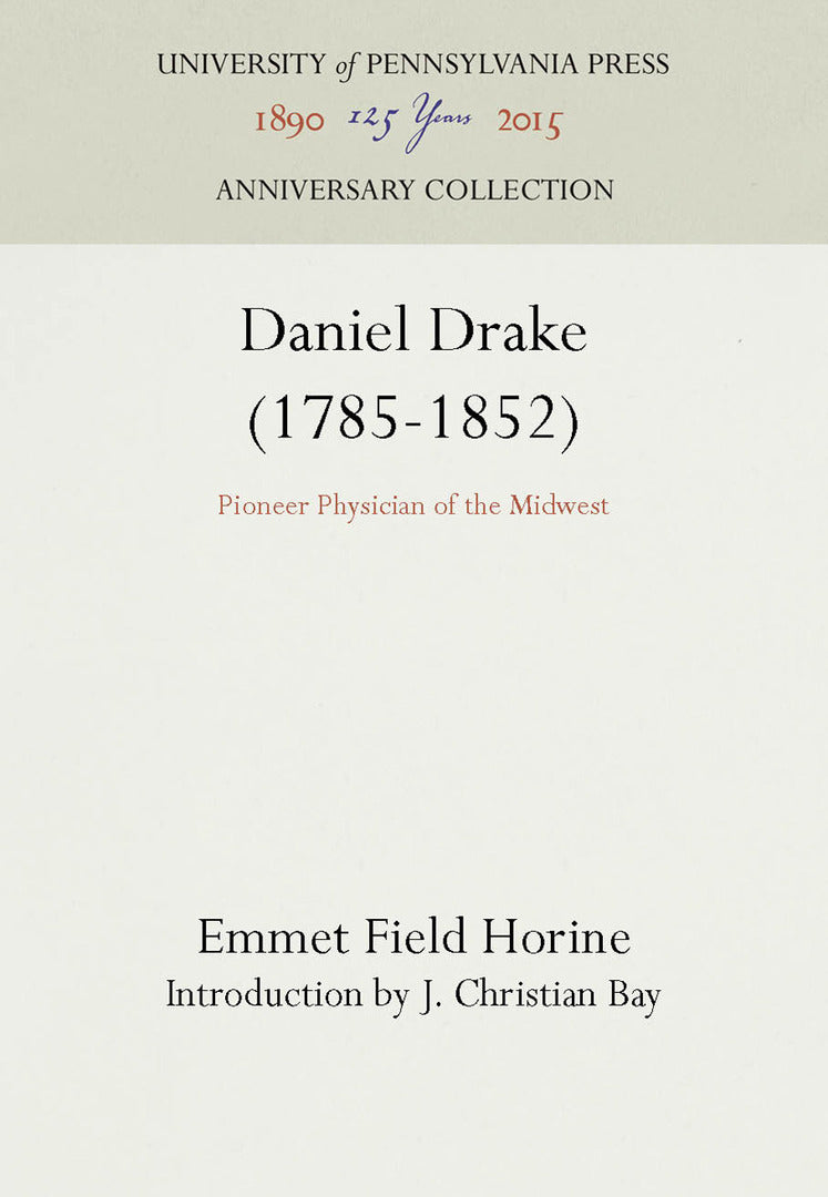 Cover image for Daniel Drake (1785-1852) ISBN 9781512802696