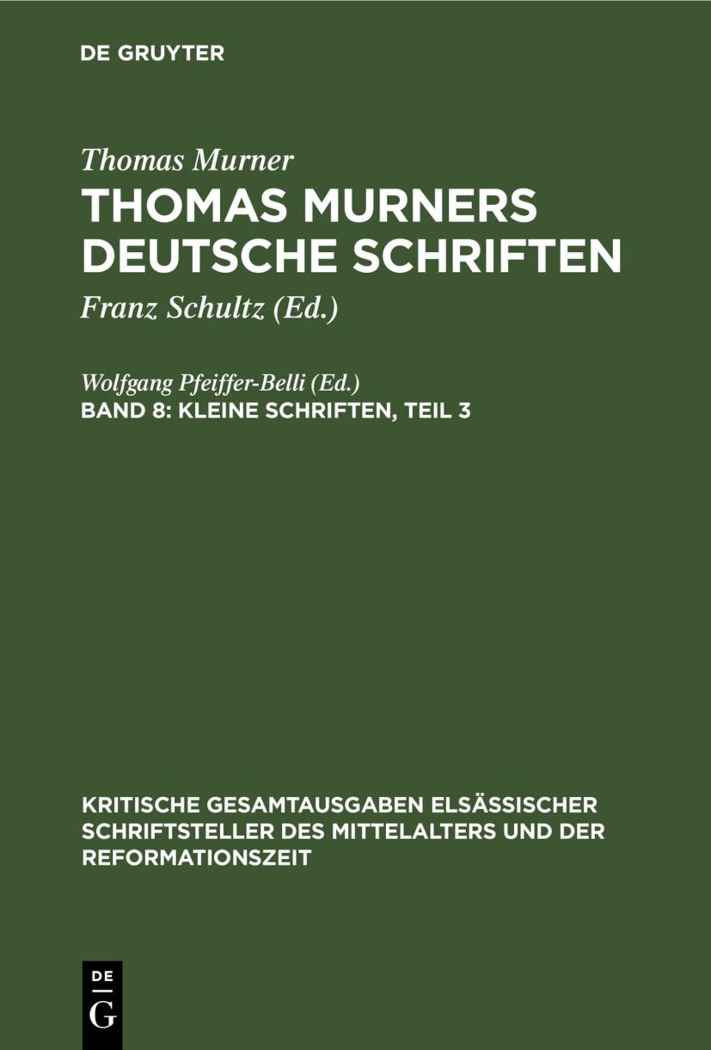 Kleine Schriften, Teil 3