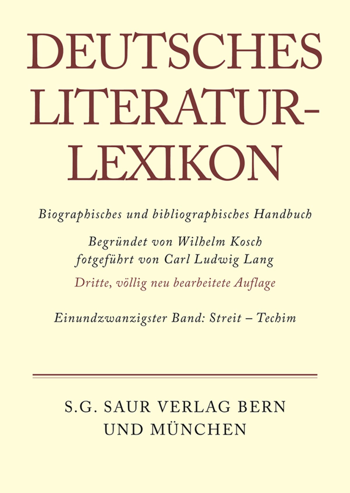 Cover image for Streit - Techim ISBN 9783908255215