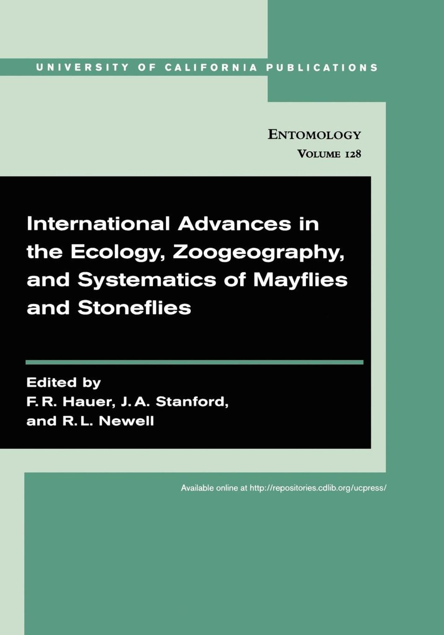Cover image for International Advances in the Ecology, Zoogeography, and Systematics of Mayflies and Stoneflies ISBN 9780520943803