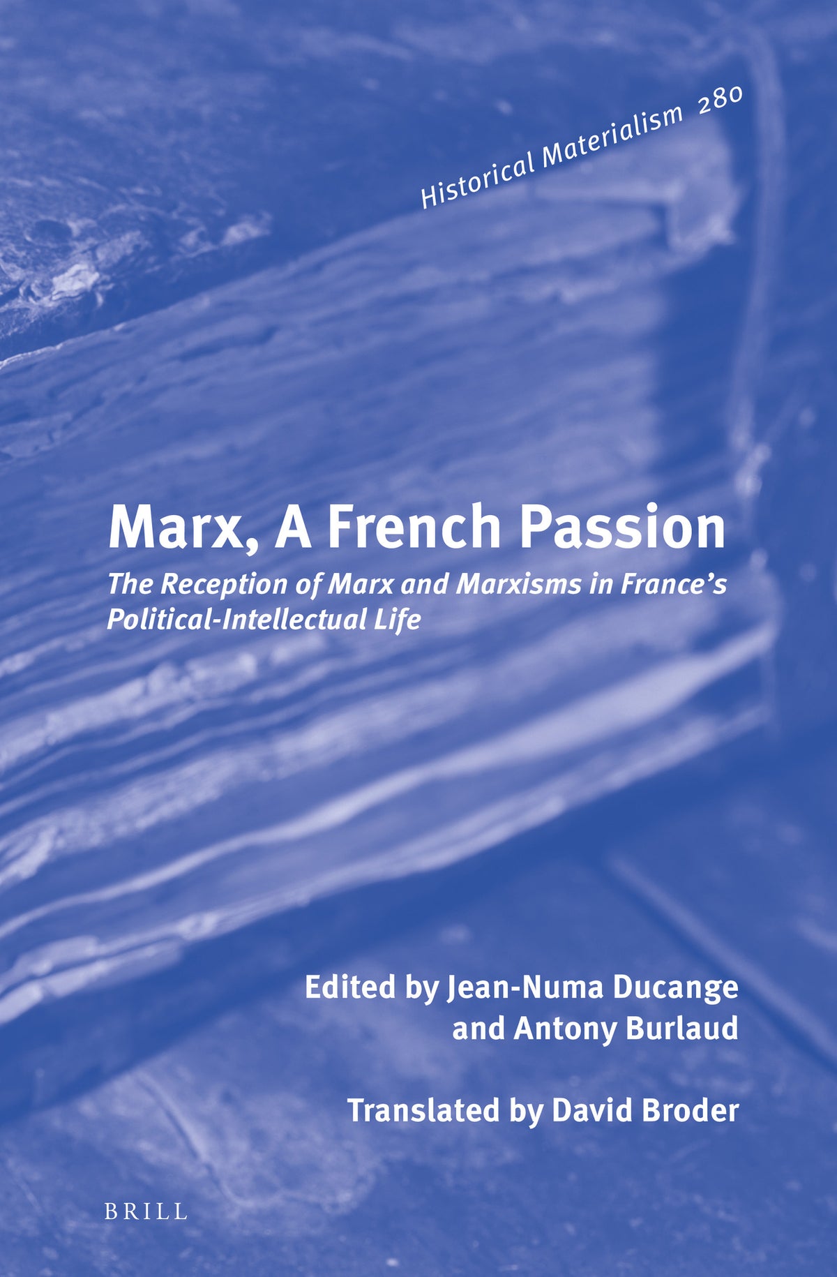 Cover image for Marx, A French Passion ISBN 9789004533530