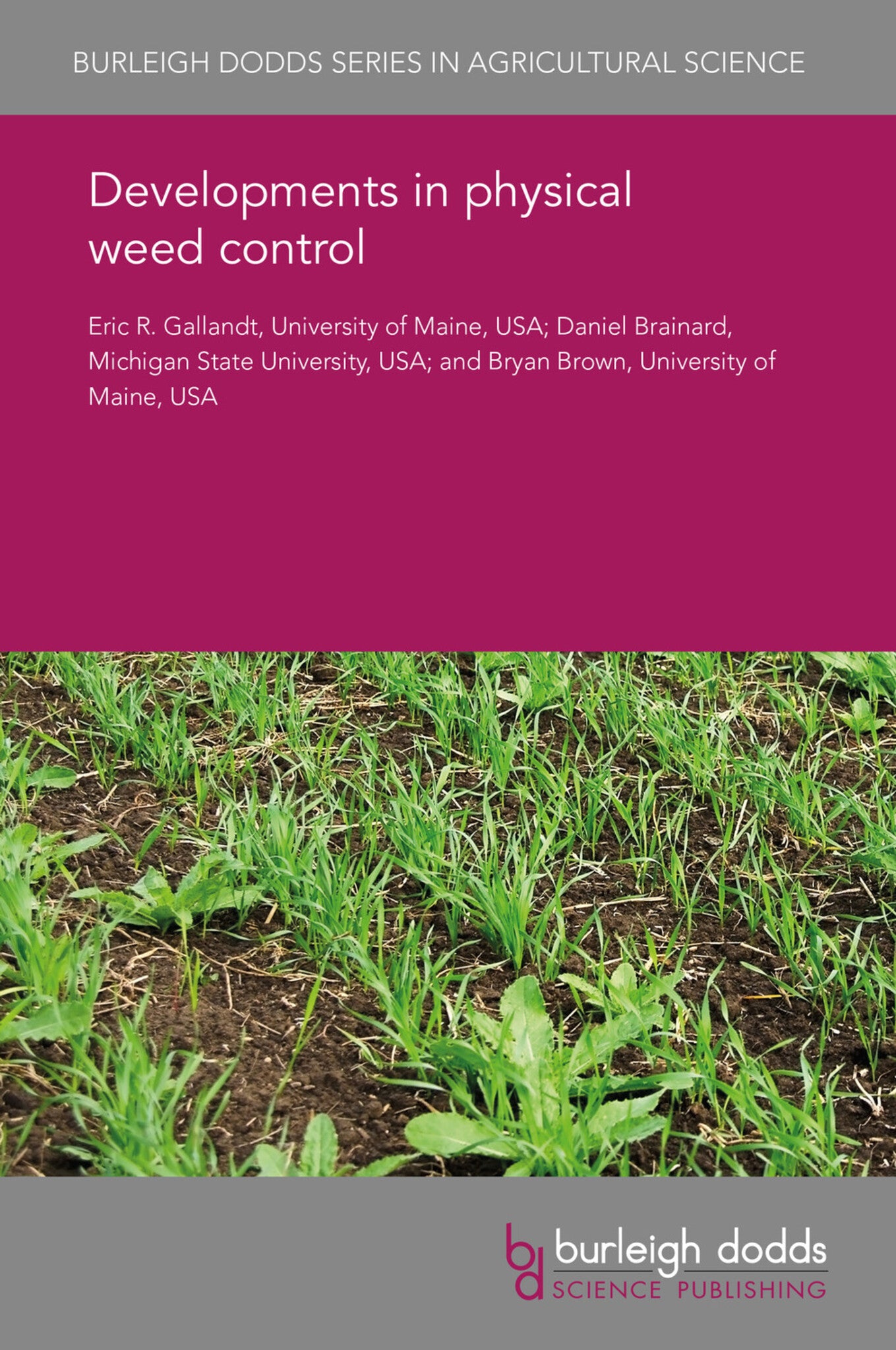 Cover image for Developments in physical weed control ISBN 9781838794347
