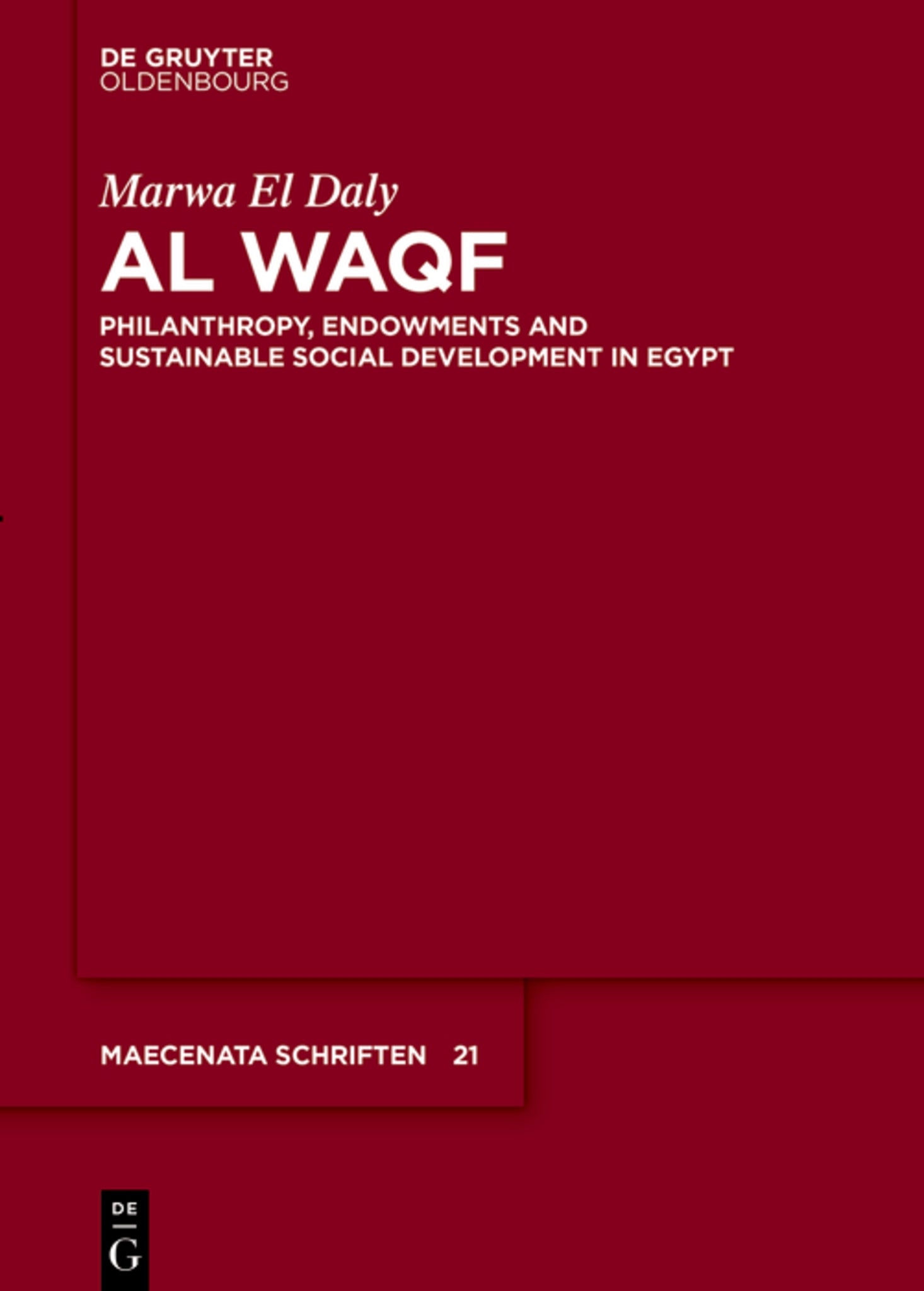 Cover image for Al Waqf ISBN 9783110696967