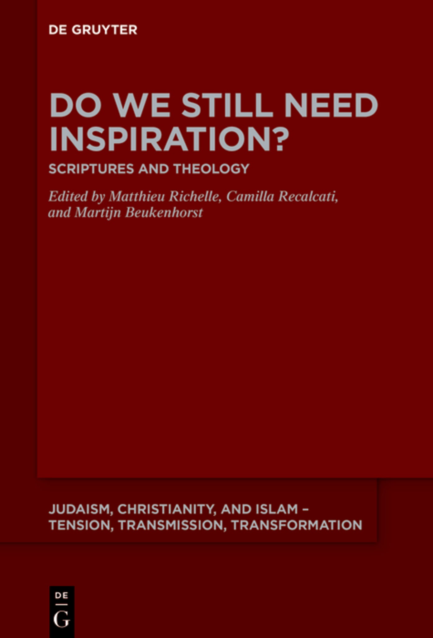 Cover image for Do We Still Need Inspiration? ISBN 9783112215425