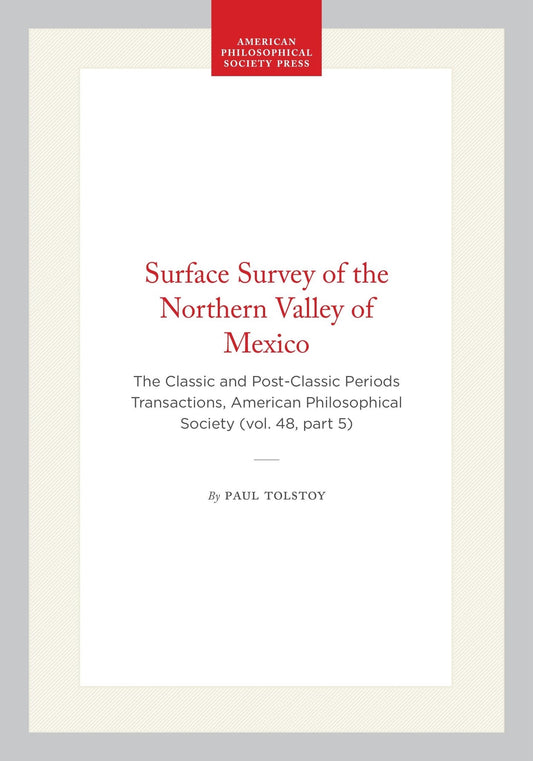 Surface Survey of the Northern Valley of Mexico