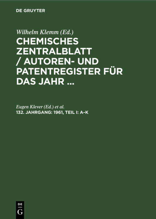 1961, Teil I: A–K
