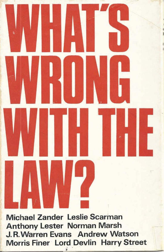 What's Wrong with the Law?