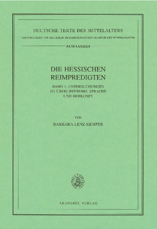 Die Hessischen Reimpredigten
