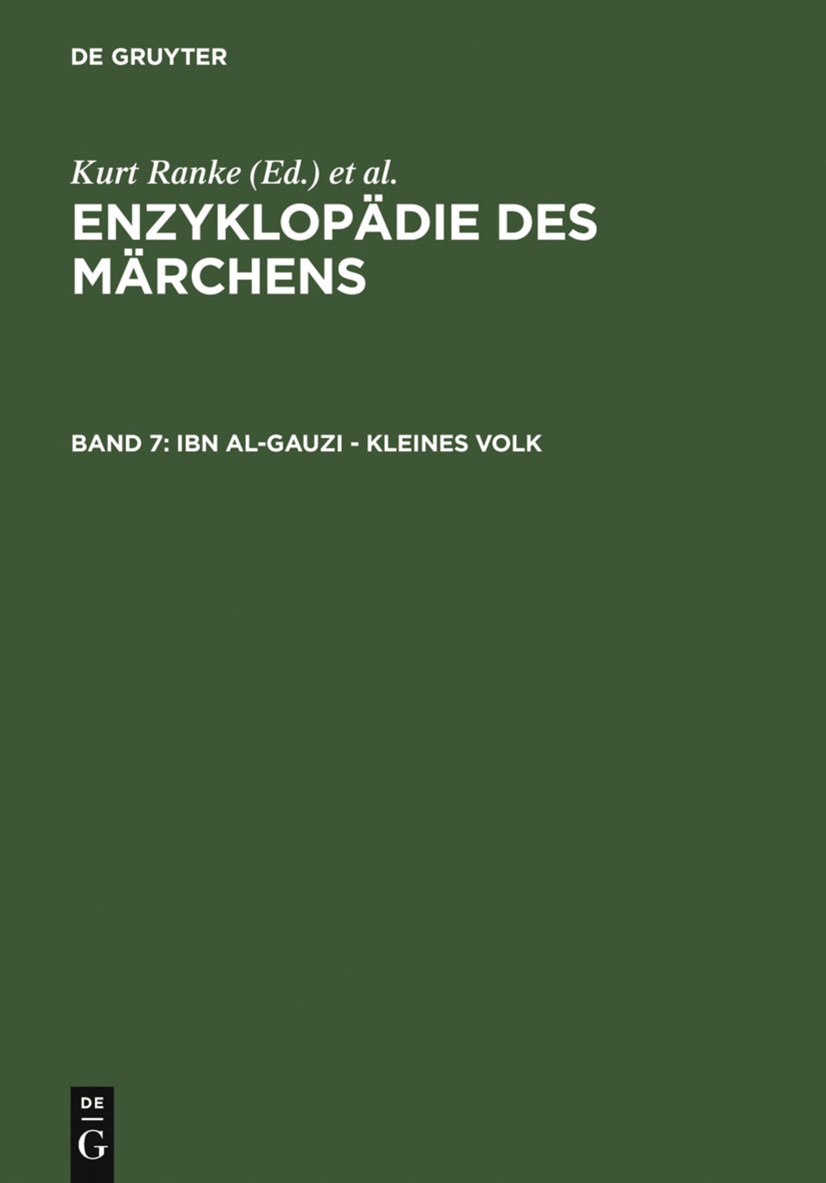 Cover image for Ibn al-Gauzi - Kleines Volk ISBN 9783110134780