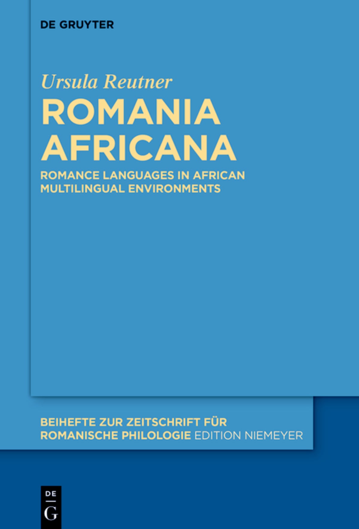 Cover image for Romania Africana ISBN 9783111471556