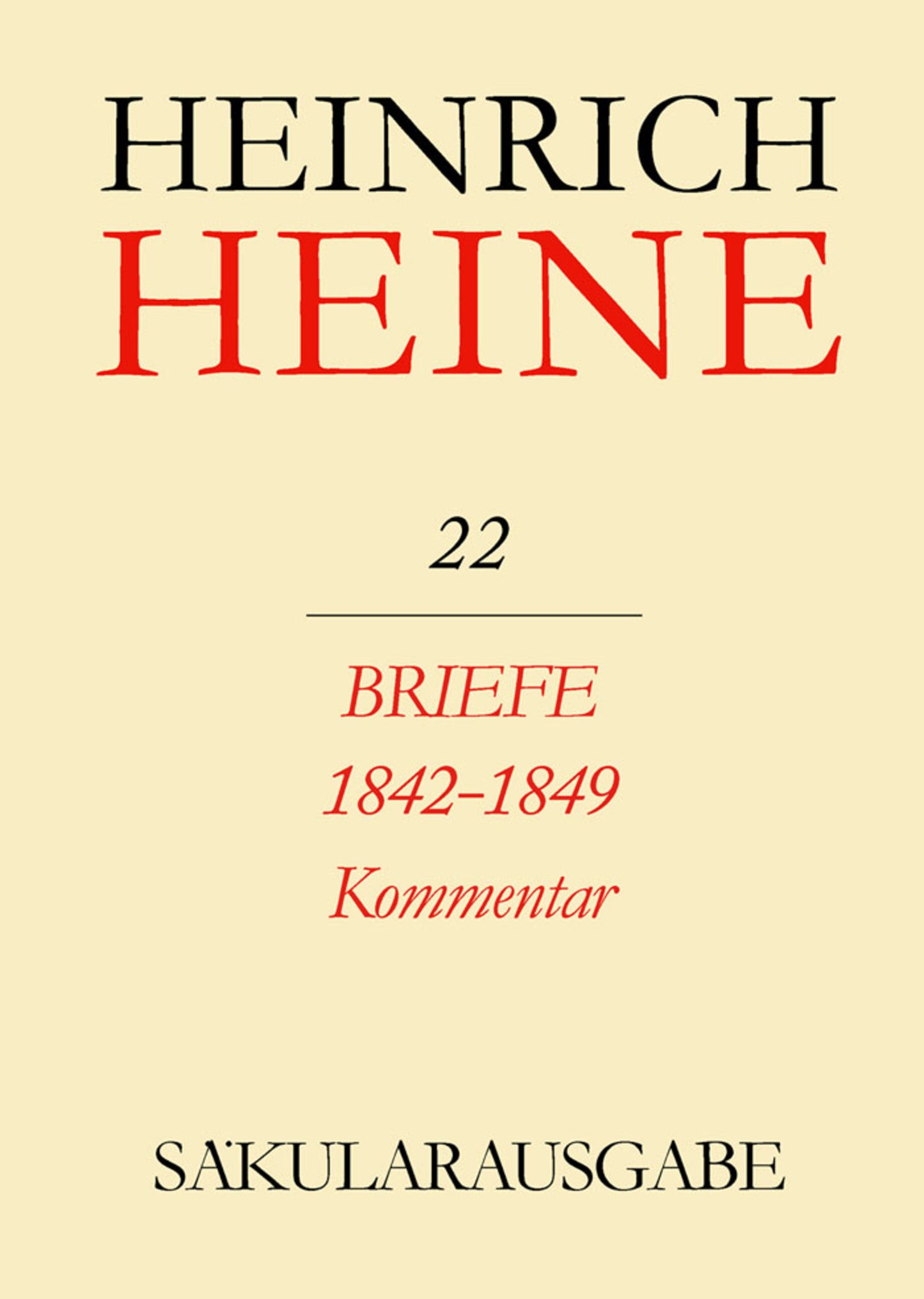Briefe 1842-1849. Kommentar