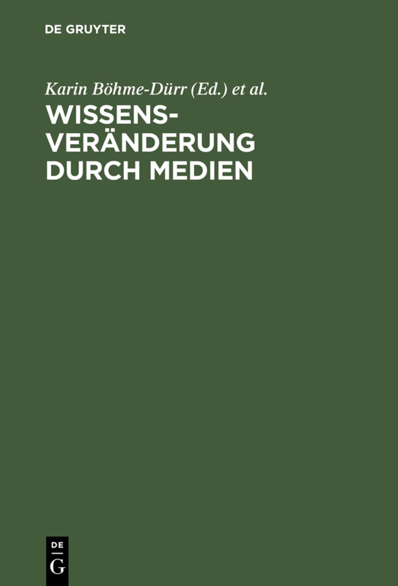 Wissensveränderung durch Medien