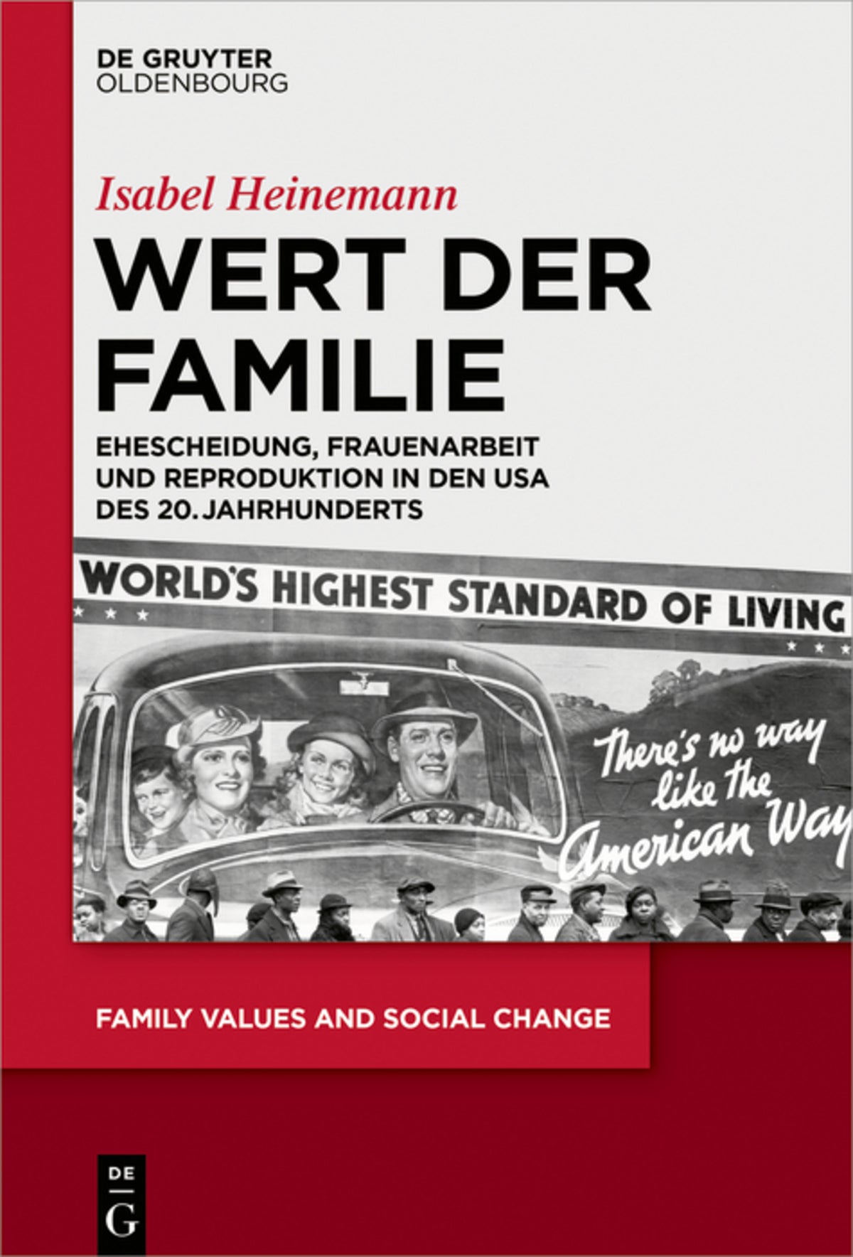 Cover image for Wert der Familie ISBN 9783110461572